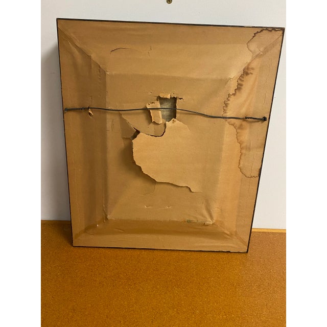 Paint Artist Signed "Old Man Reading" Framed Oil Painting For Sale - Image 7 of 10