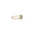 Metal 1 Carat Emerald Bezel-Set Band Ring Size 5 With Diamond Accents in 14k Gold For Sale - Image 7 of 16
