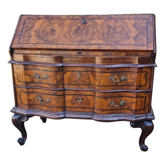 Antique Louis XV Walnut Burl Chest of Drawers, 1740 For Sale