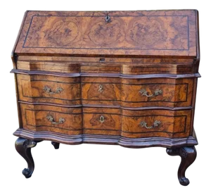 Antique Louis XV Walnut Burl Chest of Drawers, 1740