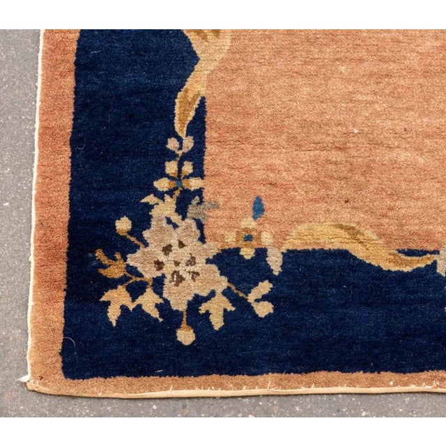 Chinese Art Deco Rug, 3' 8.5" X 1' 11.5" For Sale In New York - Image 6 of 7