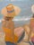 "Casting Shadows" - Original Oil Painting by Paul Scaturro A luminous beach scene capturing two figures in sun hats...