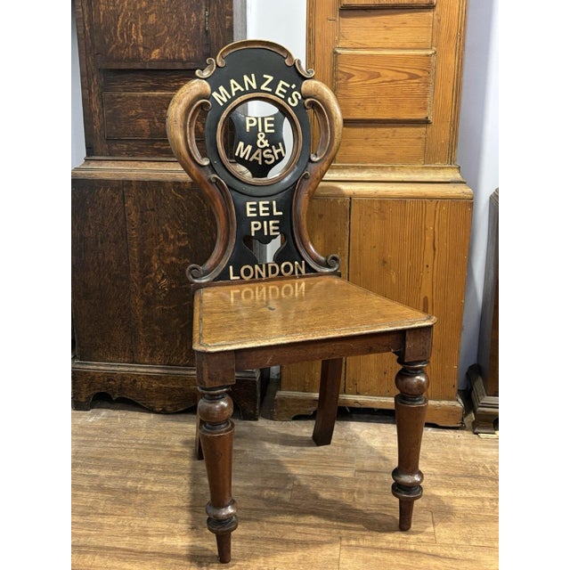 Wood Victorian Shop Advertising Mahogany Chair For Sale - Image 7 of 8