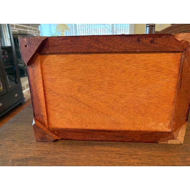 Vintage Oriental Rose Wood Jewelry Box For Sale - Image 4 of 4