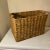 Natural Woven Storage Basket With Wood Handles For Sale - Image 4 of 4