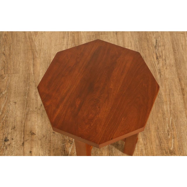 Stickley Stickley Mission Collection Cherry Octagonal Tabouret For Sale - Image 4 of 18