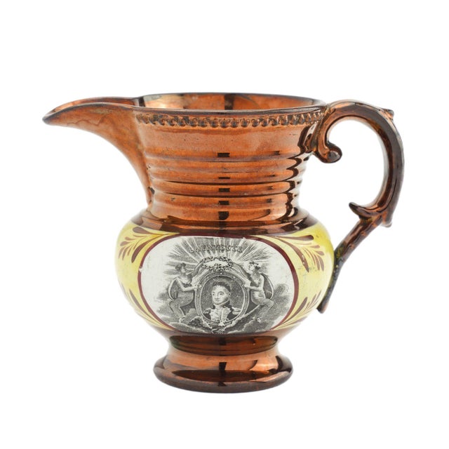 Ceramic Historic Staffordshire Copper Luster Milk Jug, C. 1825 For Sale - Image 7 of 10