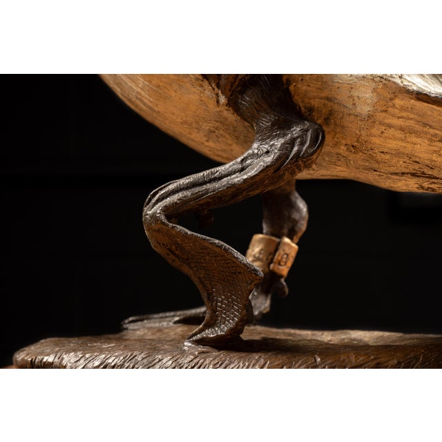 Bronze 1980s Bronze Canada Goose Sculpture “Nature’s Delight” by James E. Hoker For Sale - Image 8 of 10