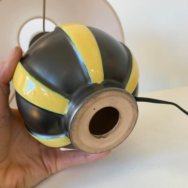 Decorative Ceramic Table Lamp, 1950 For Sale - Image 9 of 12