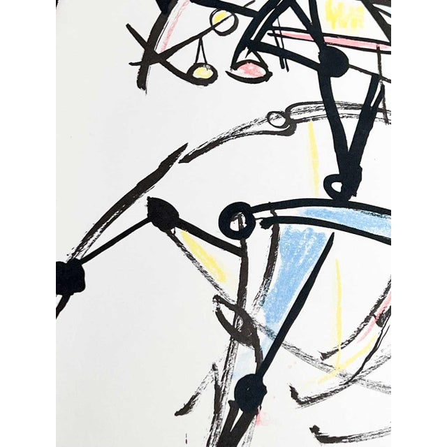 Marino Marini Marino Marini Ltd Edition Lithographs "Construction of Horse" W/Frame Included For Sale - Image 4 of 5