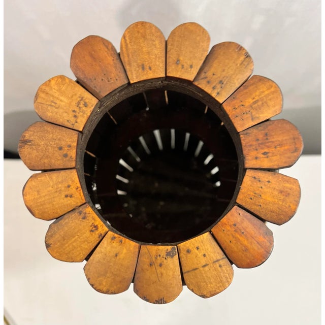 BoHo Chic Split Bamboo Floor Vase For Sale - Image 4 of 9