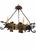 A truly exceptional and highly sculptural Gothic Revival chandelier featuring dramatic dragon figures emerging from a...