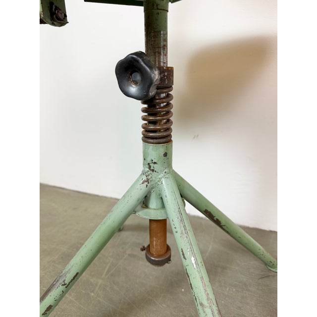 Industrial Green Workshop Chair, 1950s For Sale - Image 17 of 18