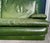 Roche Bobois Postmodern Patinated Green Buffalo Leather Sofa by Roche Bobois For Sale - Image 4 of 10