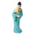 Early 20th Century Chinese Figurine of Lady in Blue With Fan For Sale