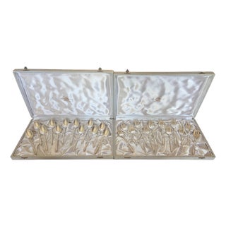 Early 20th Century Louis XVI Silver-Plated Dessert Service For Sale