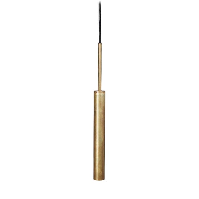 Johan Carpner Stav 1 Raw Brass Ceiling Lamp by Konsthantverk For Sale