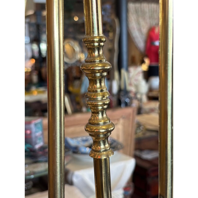 Traditional Early 20th Century Copper and Brass Lion Paw Fireplace Set For Sale - Image 3 of 12