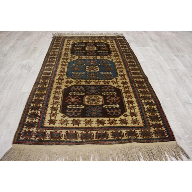 1950s Vintage Turkish Hand Knotted Rug, 1950s For Sale - Image 5 of 18