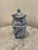 Chinoiserie Vintage Chinoiserie Chinese Blue and White Hand Painted Hexagon Lidded Ginger Jar For Sale - Image 3 of 9