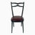 Set of Black Lacquered Walnut & Leatherette Side Chairs, 1940s For Sale - Image 10 of 10