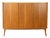 Medium Brown Highboard in Walnut Veneer, 1950s For Sale