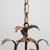 Mid 20th Century 20th Century Italian Gilt Metal Tole Chandelier with Leaf Motif For Sale - Image 5 of 18