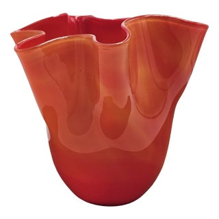 Vintage Murano Glass Vase, 1960s-1970s For Sale