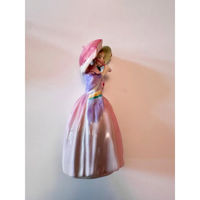 Vintage Royal Doulton “Miss Demure” Figurine, English Bone China, 1930 For Sale In Nashville - Image 6 of 7