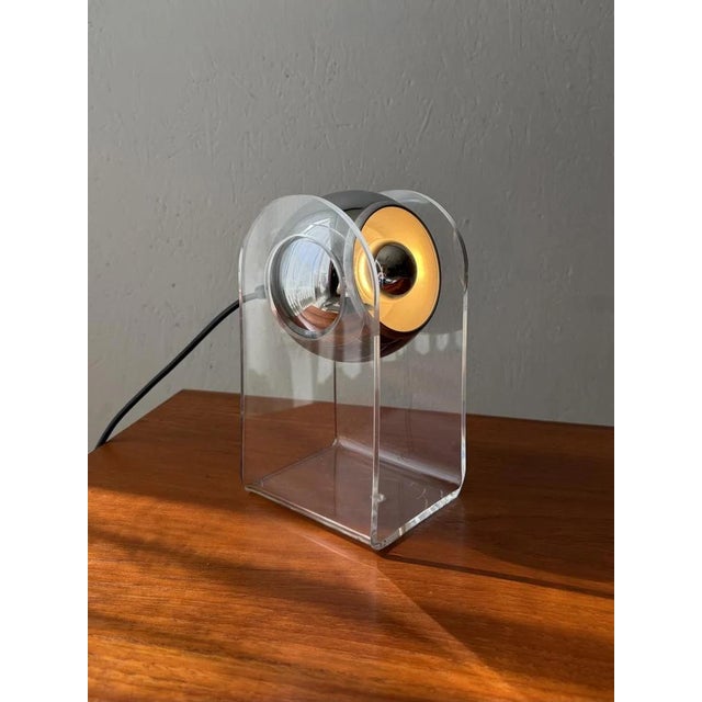 Vintage Space Age Table Lamp by Gino Sarfatti, 1970s For Sale - Image 10 of 11