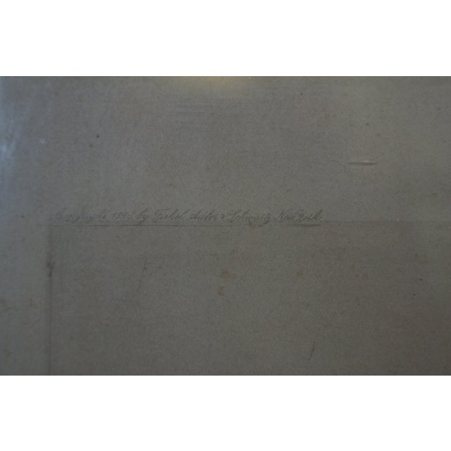 Late 19th Century Antique Ernest C Rost by the Roadside Landscape Etching Oak Frame 26" For Sale - Image 6 of 10