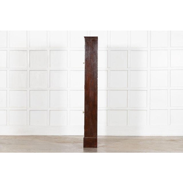 Wood 19th Century English Mahogany Glazed Chemist Cabinet, 1880s For Sale - Image 7 of 15