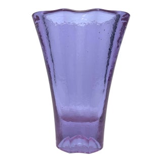Fire & Light Glass Co Aurora Vase in Lavender For Sale