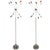 Mid-Century Modern Chrome Sputnik Floor Lamps - a Pair For Sale