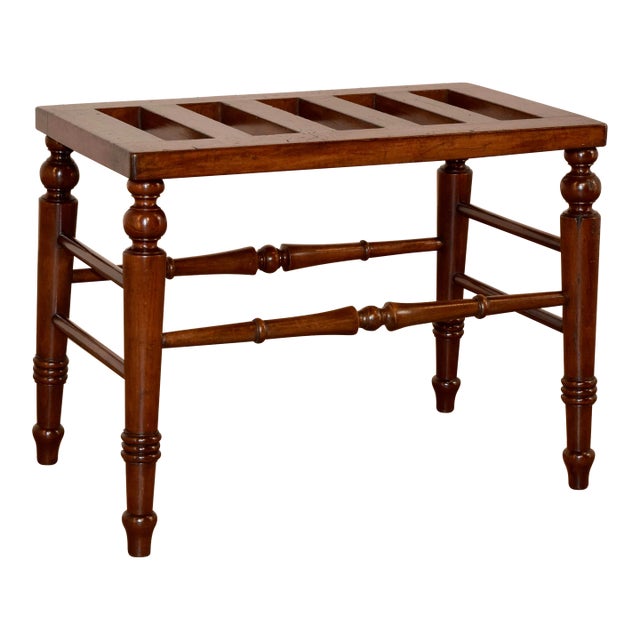 19th Century English Luggage Stand For Sale