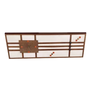 Mid-Century Modern Wall Clock Reversible