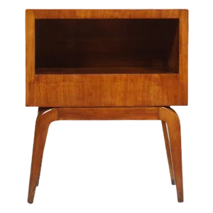 Mid-Century Cherry Wood Nightstand, 1940s