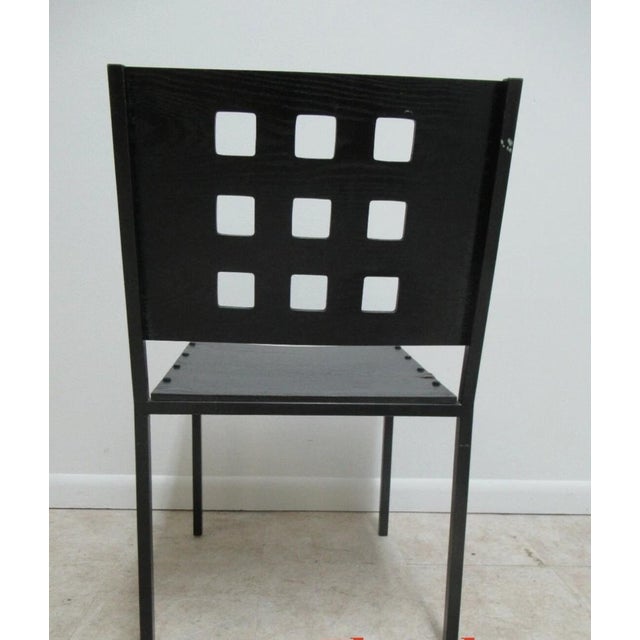 1990s Michael Graves Design Kron Prototype Stacking Concept Chair Square Pilon For Sale - Image 14 of 14
