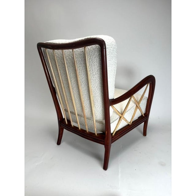 1950s Mid-Century Armchairs in the style of Paolo Buffa, Italy, 1950s, Set of 2 For Sale - Image 5 of 8