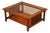 Stickley Mission Collection Glass Top Cherry Cocktail Table For Sale