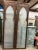 Brown Vintage Arched Carved Wood Doors With Smoked Glass - A Pair, 96x48 For Sale - Image 8 of 10