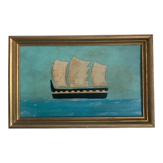 Contemporary Impressionist Style Seascape Painting on Canvas, Framed For Sale