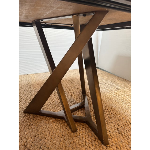 Lexington Home Zavala Loggia Rectangular Double Pedestal Extension Table For Sale - Image 9 of 12
