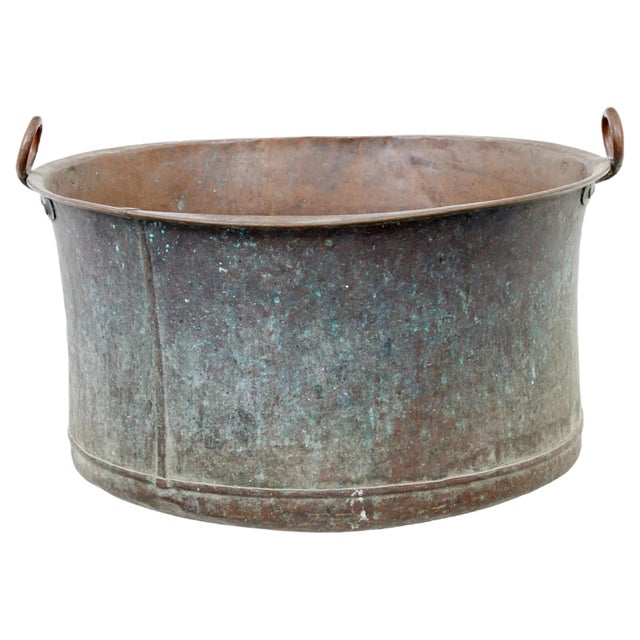 Large 19th Century Cooking Pot with Original Patina For Sale
