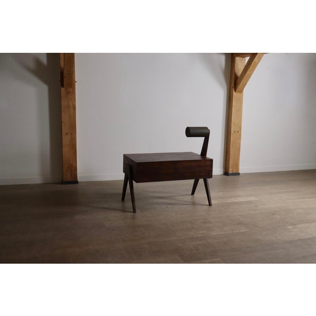 Desk with Integrated Lamp by Pierre Jeanneret for Chandigarh, 1950s For Sale - Image 4 of 18