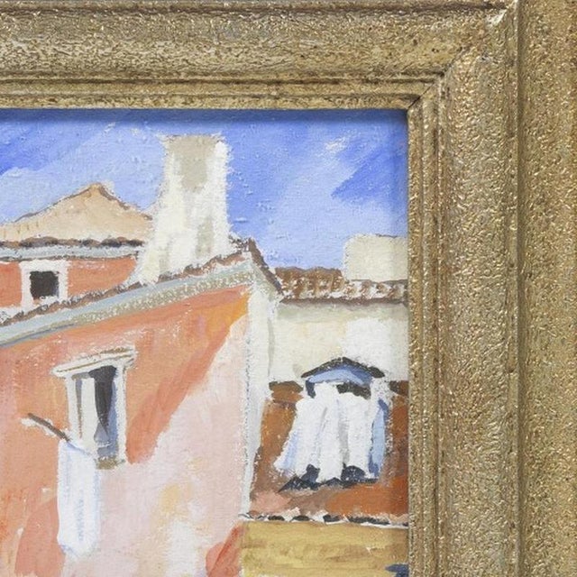António Sampaio, Street, 1942, Watercolor For Sale - Image 4 of 6