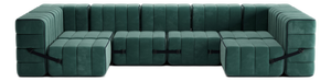 Flexible U-Sofa from Ambivalenz, Set of 15