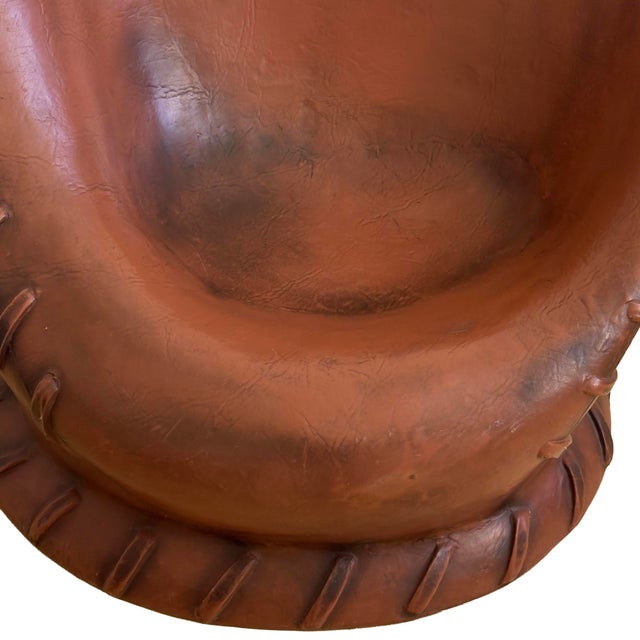Vintage 1990s Oversized Baseball Glove Catchers Mitt Lounge Chair For Sale - Image 9 of 18