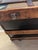 19th Century American Canvas and Oak Flat-Top Steamer Trunk With Lithograph Interior For Sale - Image 11 of 15