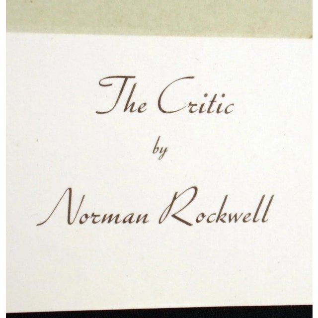 Unframed vintage collotype print of the painting by Norman Rockwell. This is not signed or numbered. Paper Size: 31" x...